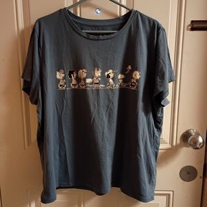 2/$10 Peanuts Snoopy Blue Graphic T-Shirt 2XL